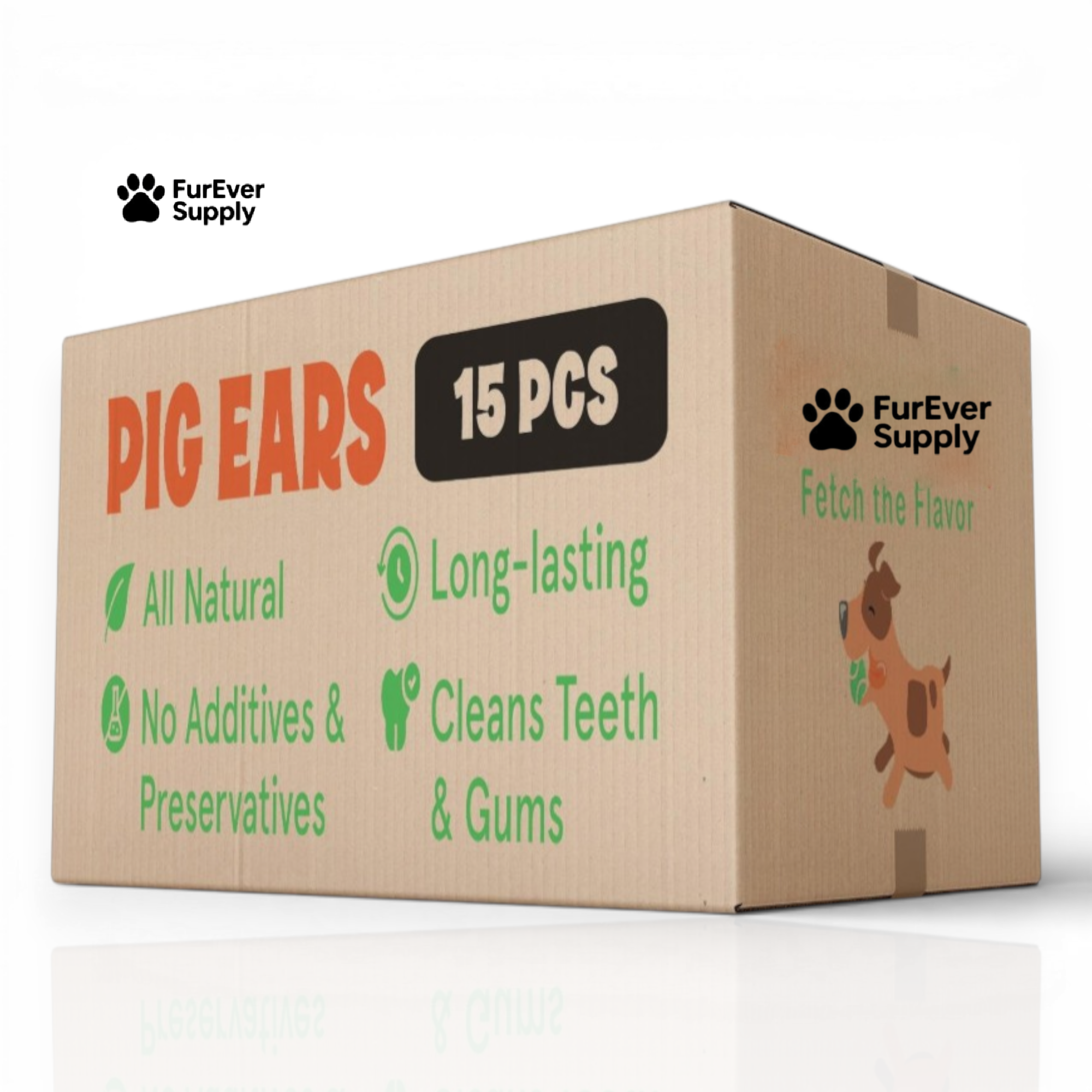 Whole Pig Ears 15 Pack SINGLE INGREDIENT