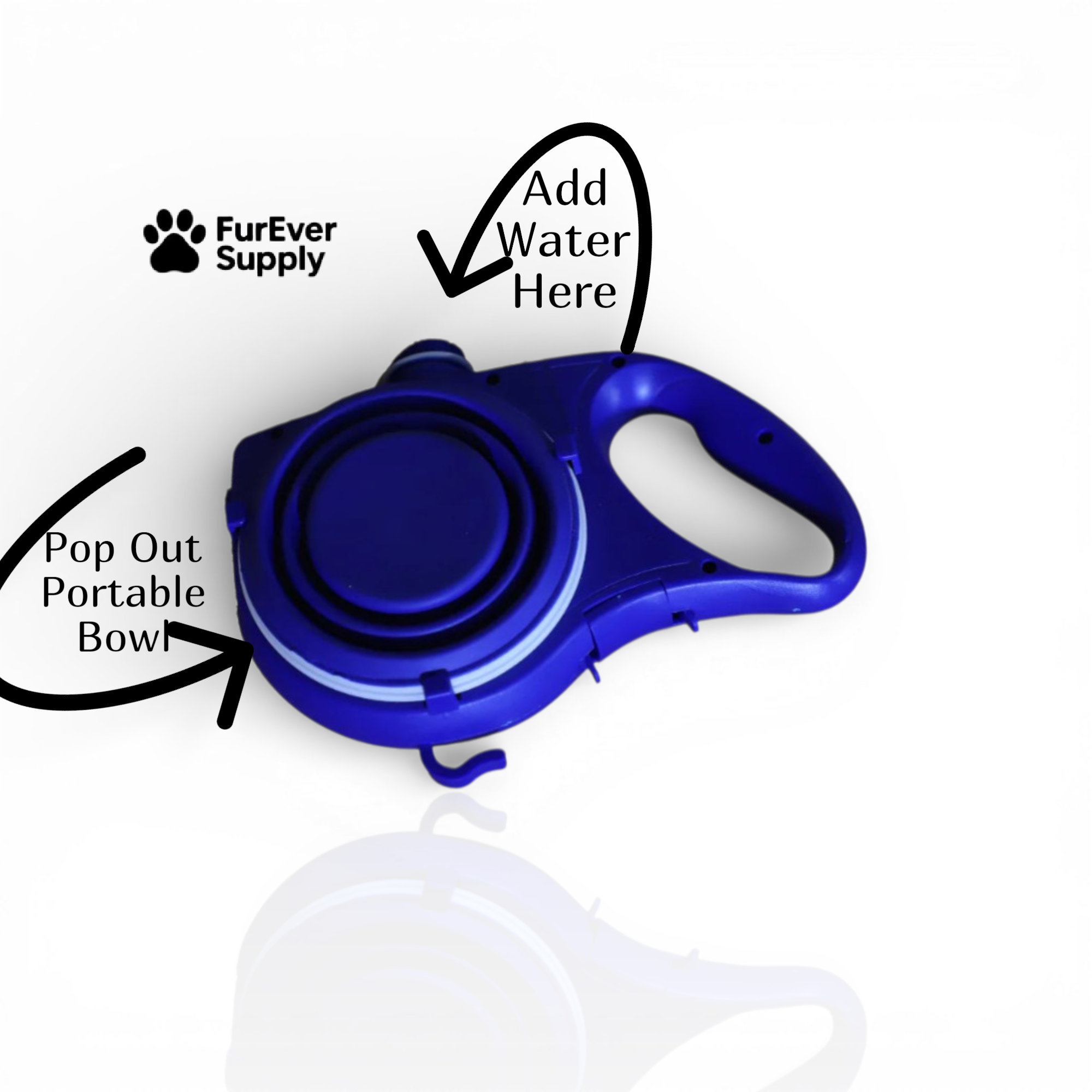 3 In 1 Dog Leash- Leash, Bowl & Water Storage