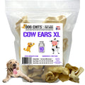 Dog Chits Cow Ears for Dogs | Extra Large | Thick Cut | Whole Ears | Dog and Puppy Chews | USDA | All Natural | Long Lasting Chews | 10 Count