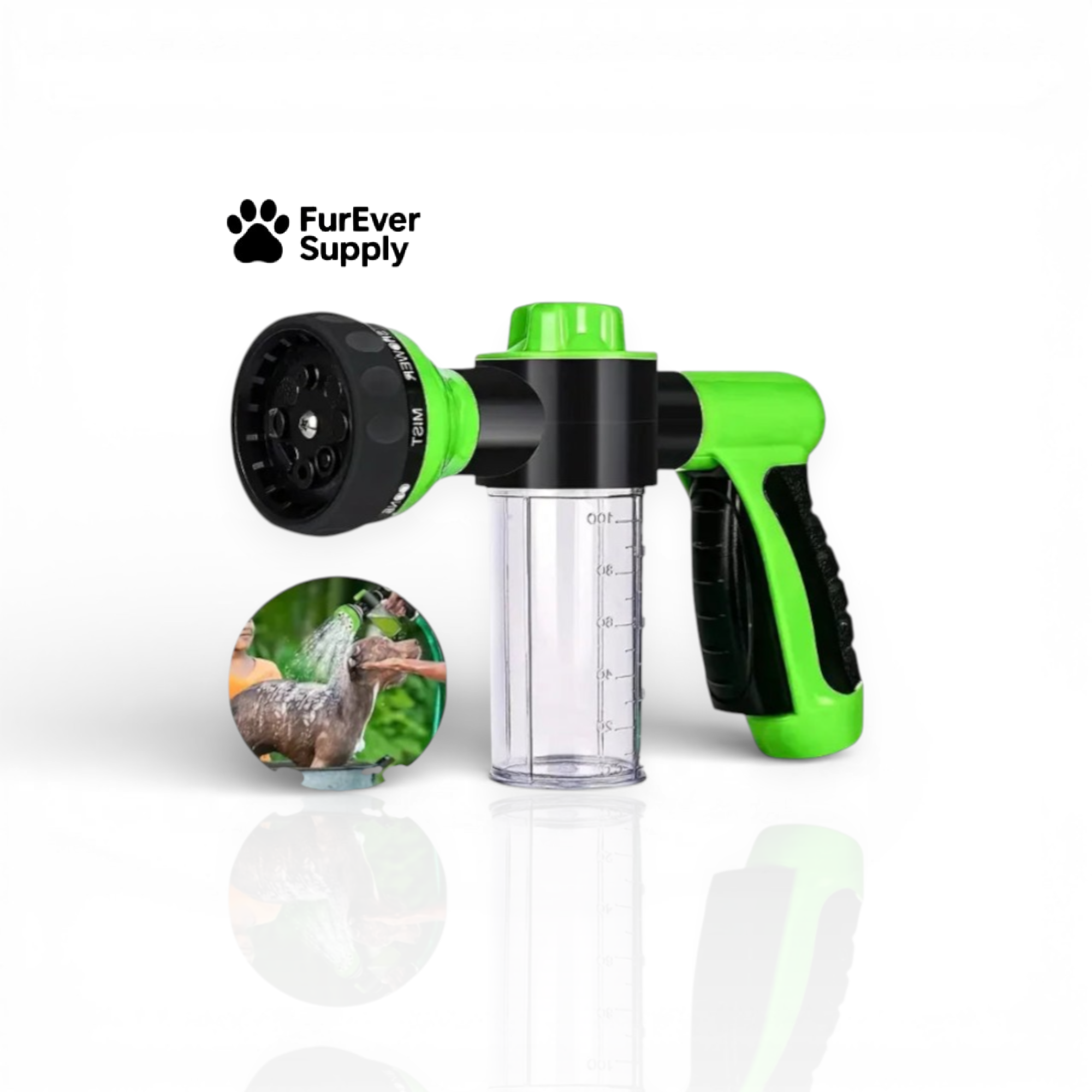 Dog Wash Hose Attachment – Shampoo & Rinse